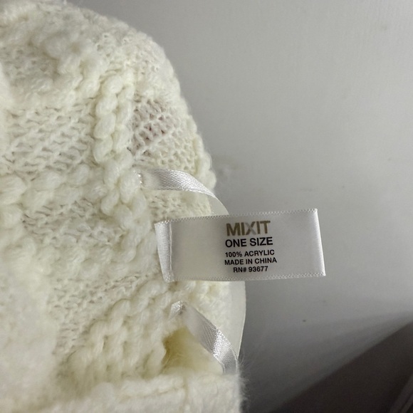 Mixit Kids Cream Knit Poncho - Picture 3 of 4